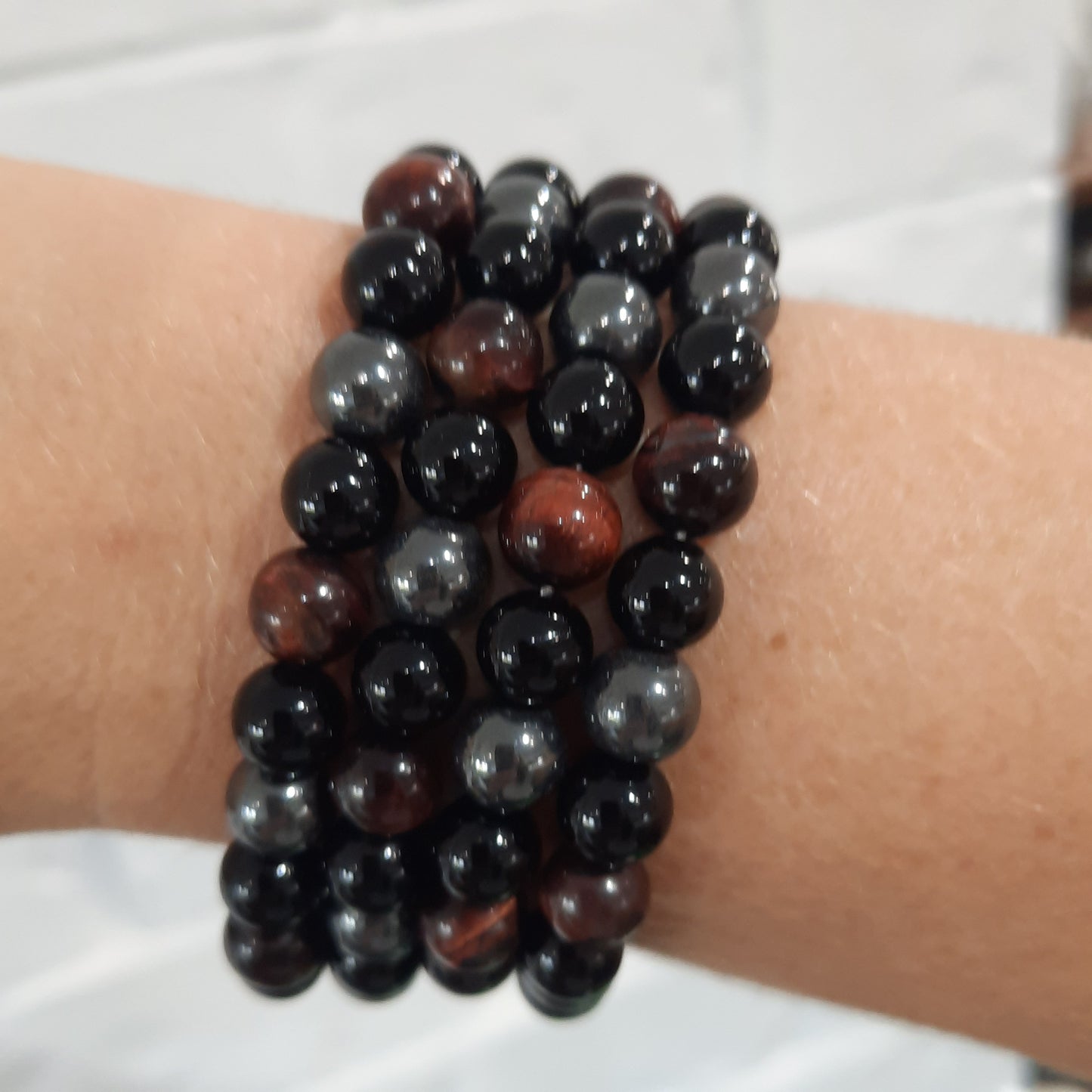 Protection Bracelet Red Tigers Eye - 8mm