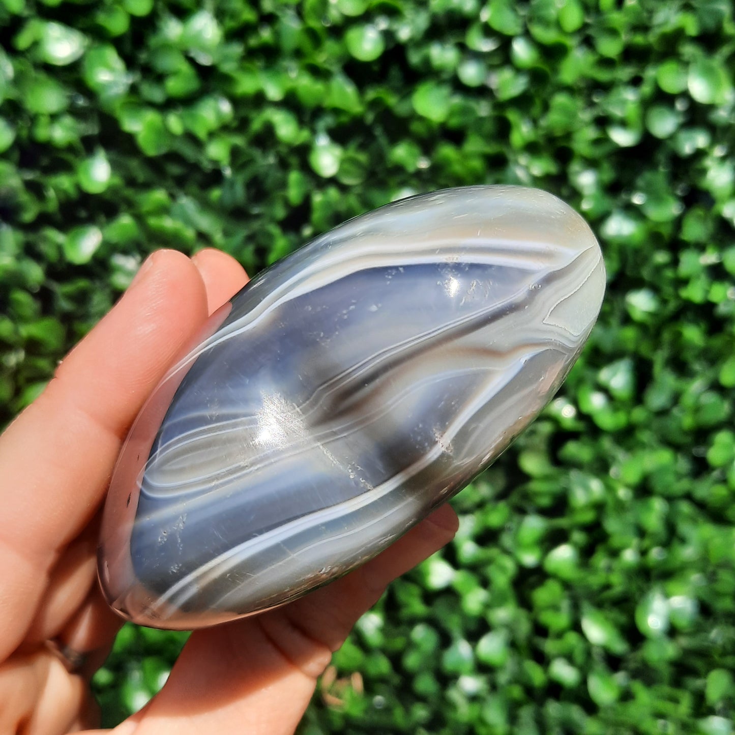 Agate Heart With Inclusions
