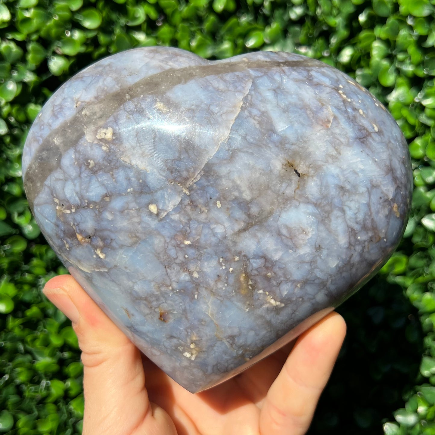Blue Quartz Heart