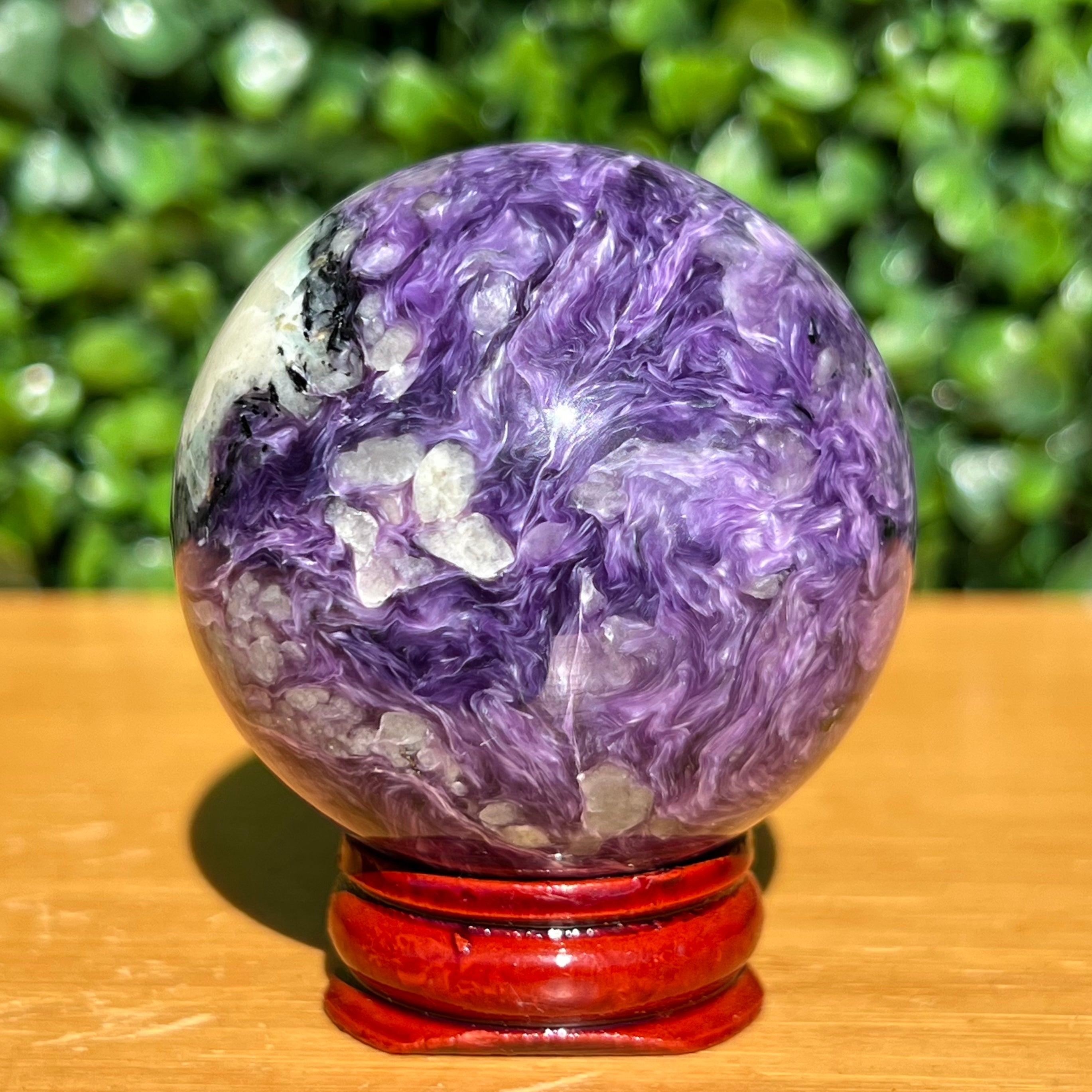 Deals Charoite Sphere- High Quality, Beautiful Color