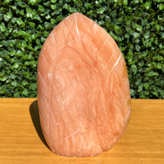 Tangerine Calcite Leaf