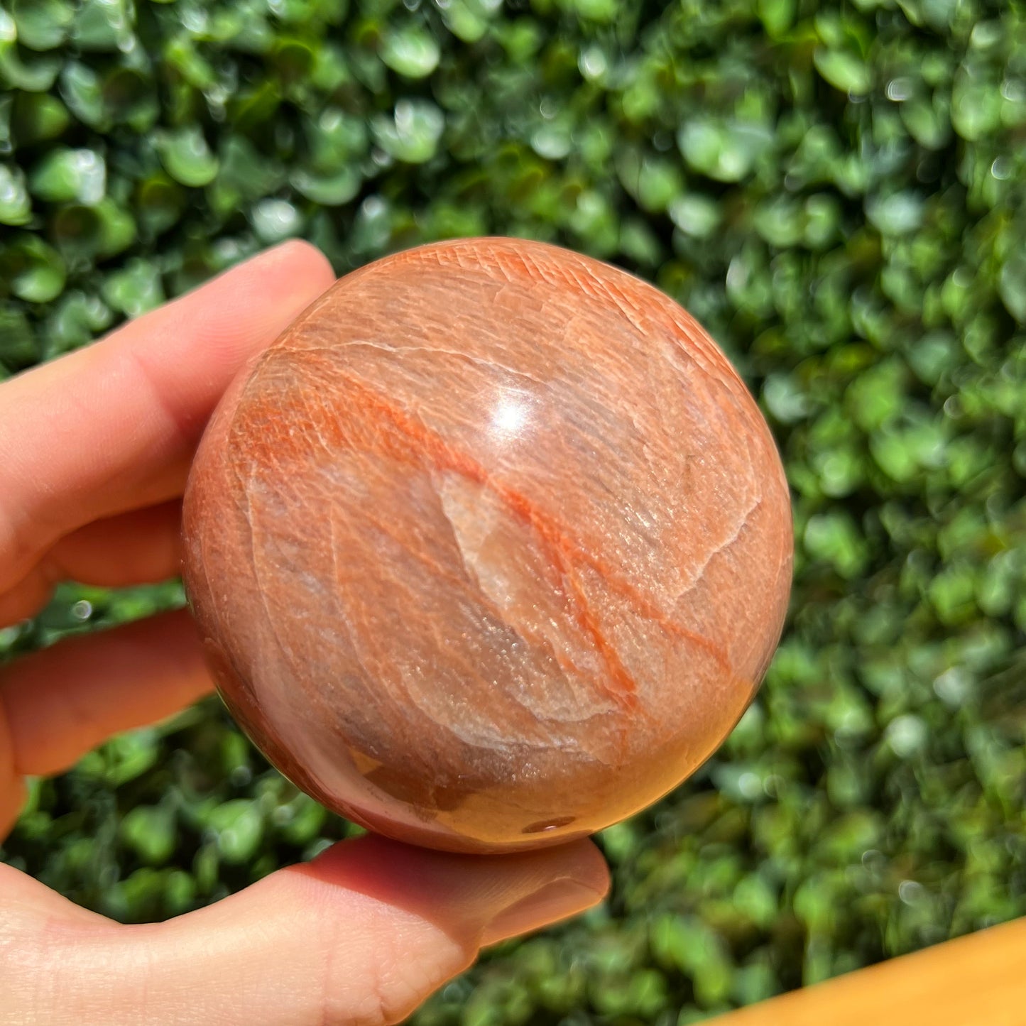 Peach Moonstone Sphere
