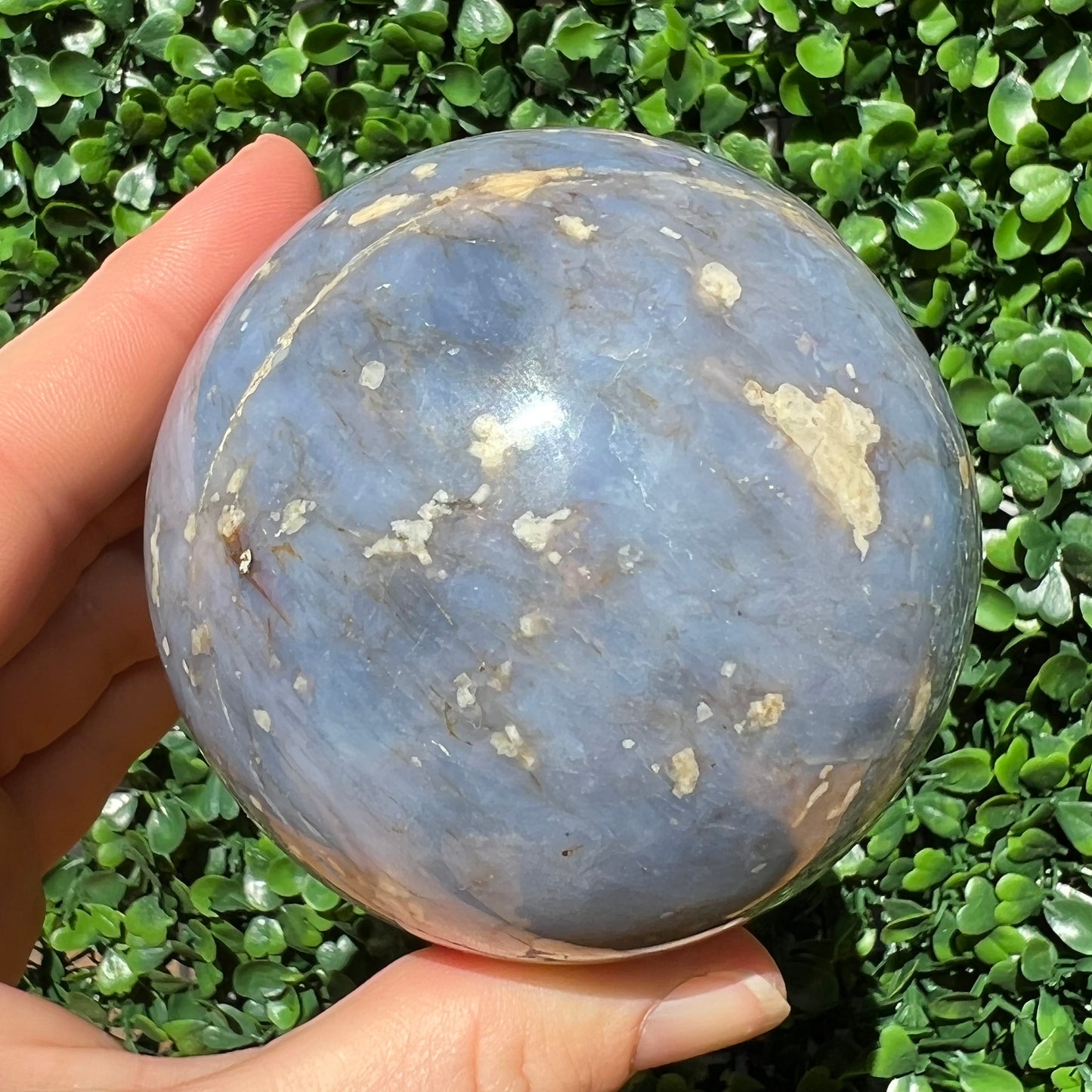 Blue Quartz Sphere