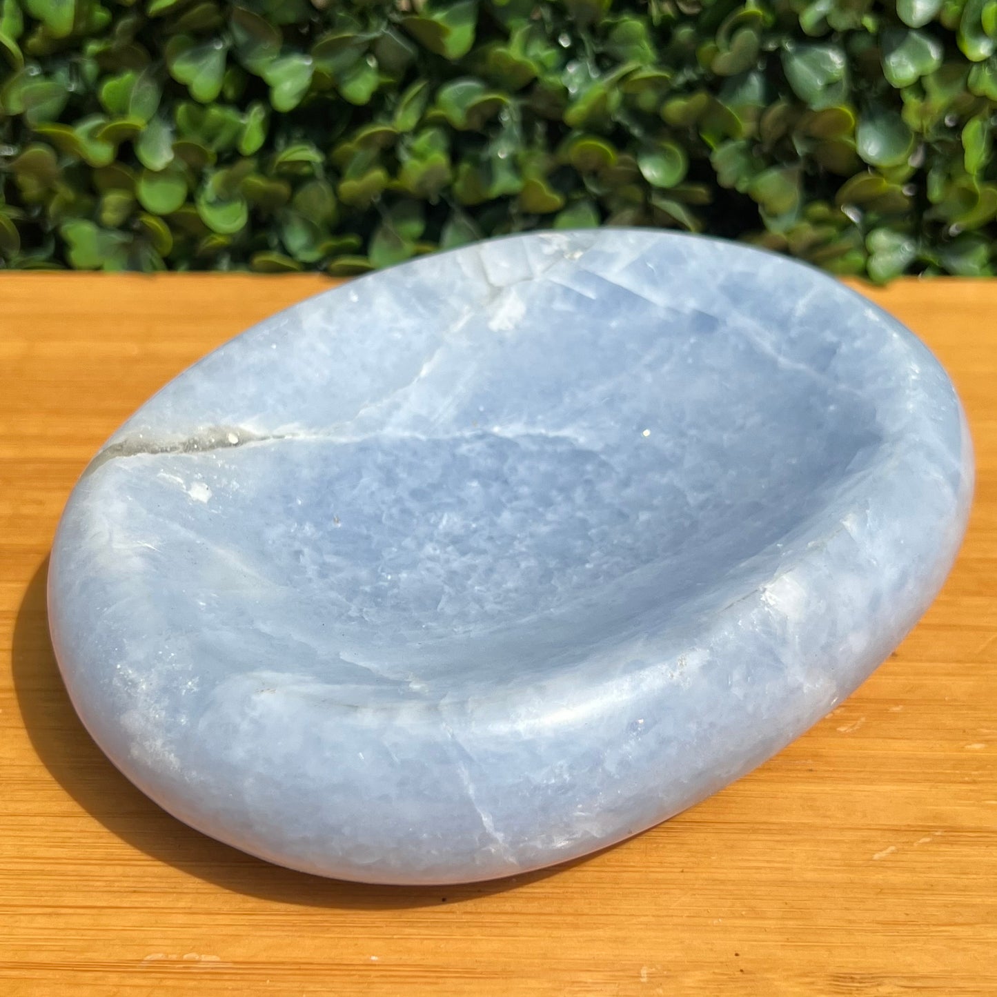 Blue Calcite Crystal Bowl