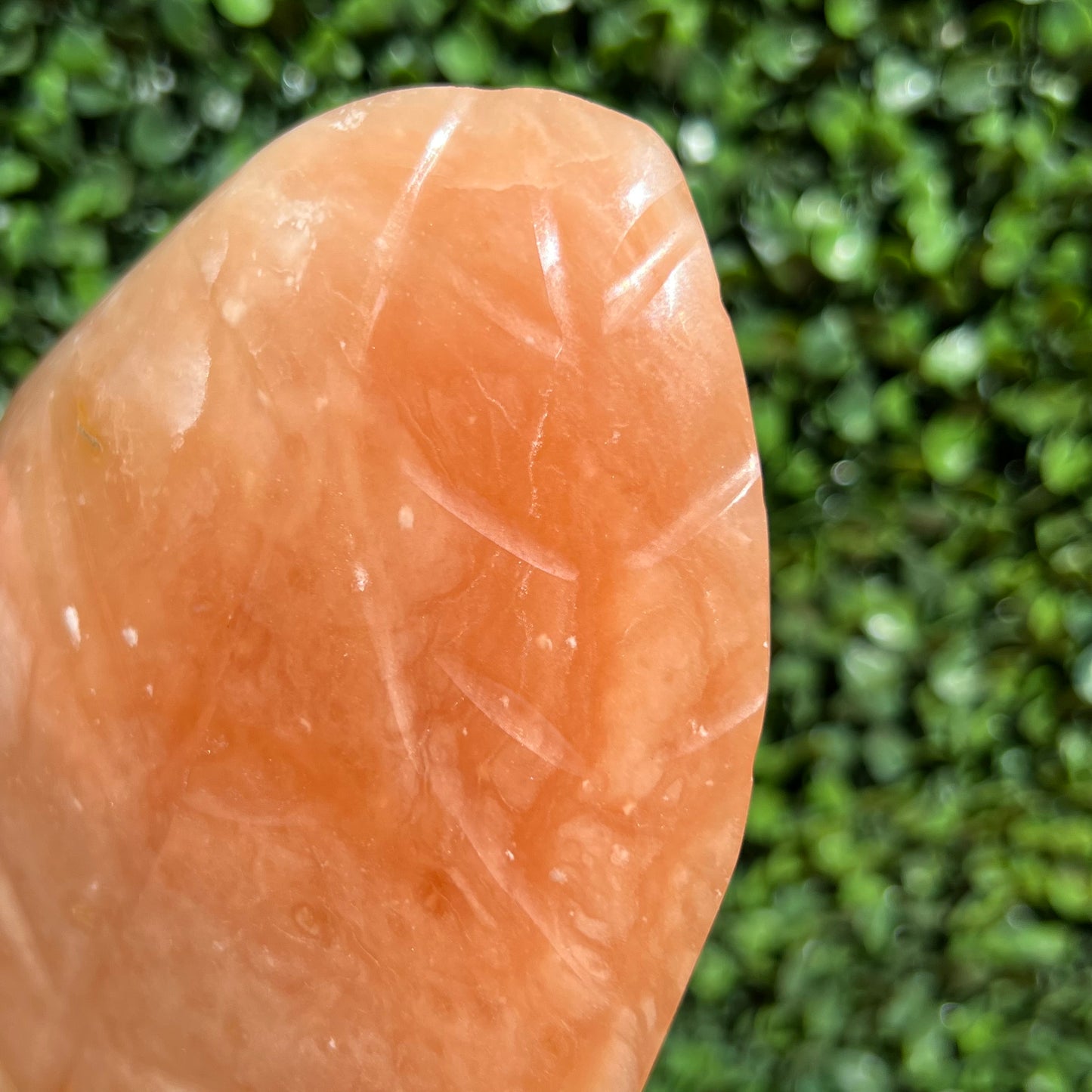 Tangerine Calcite Leaf