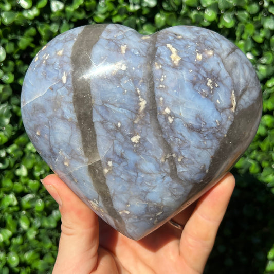 Blue Quartz Heart