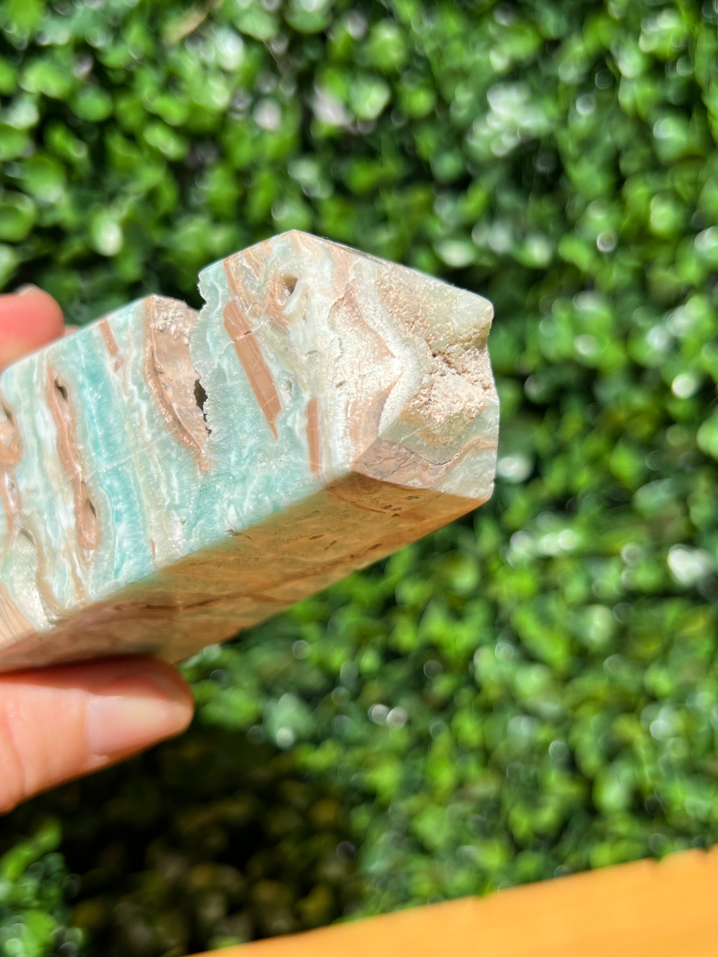 Blue Aragonite Obelisk