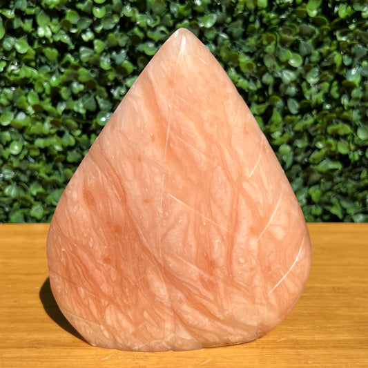 Tangerine Calcite Leaf