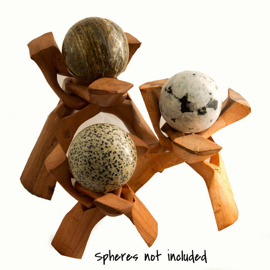 Wooden Sphere or Egg Stands - 4 sizes