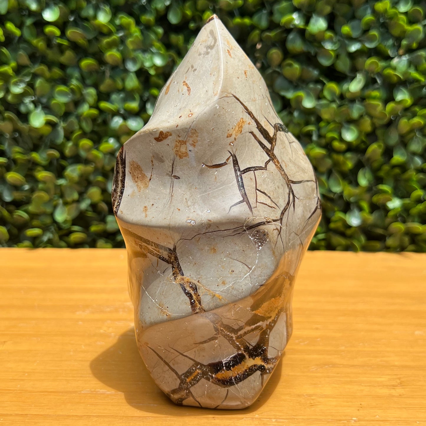 Septarian Yellow Calcite Flame