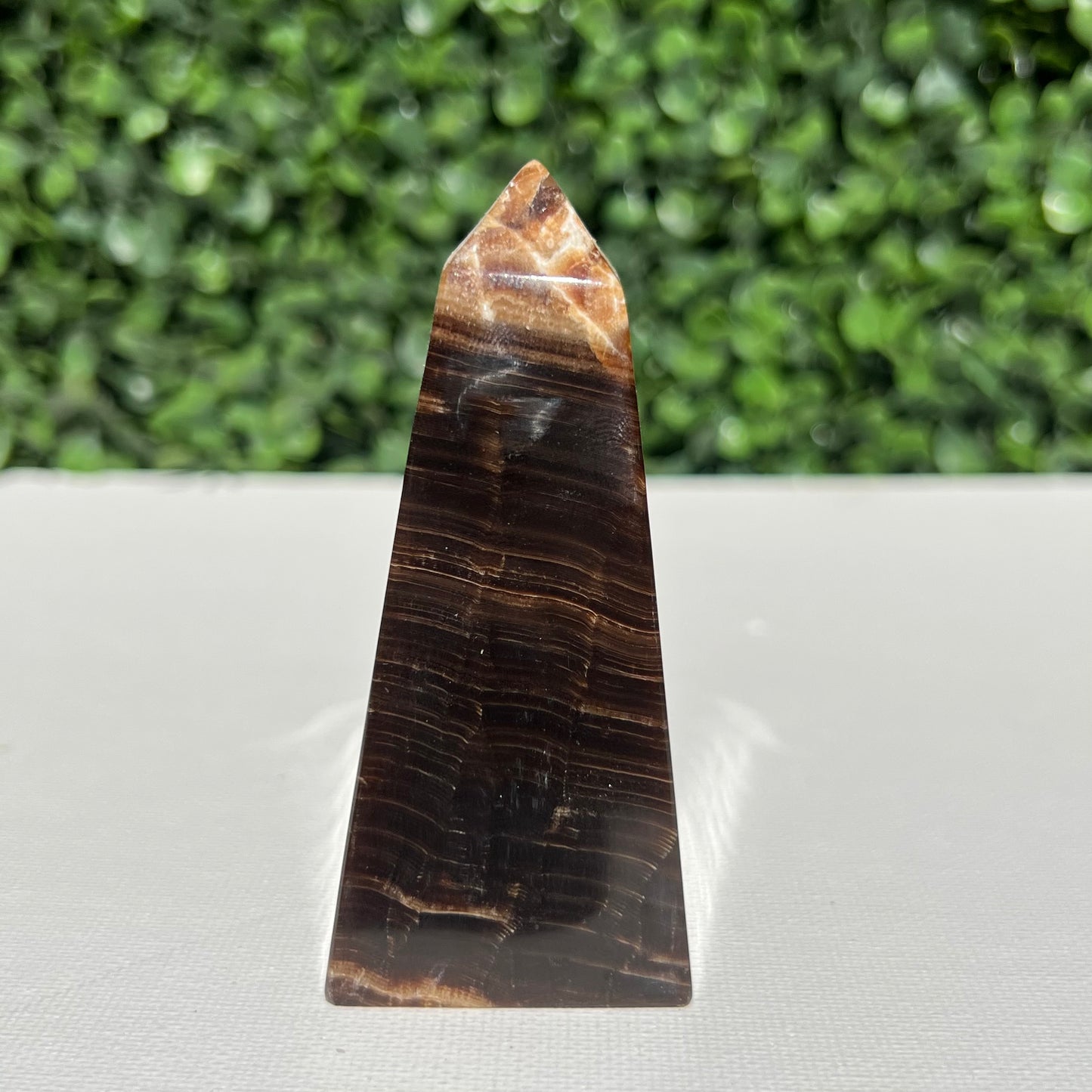 Chocolate Calcite Obelisk