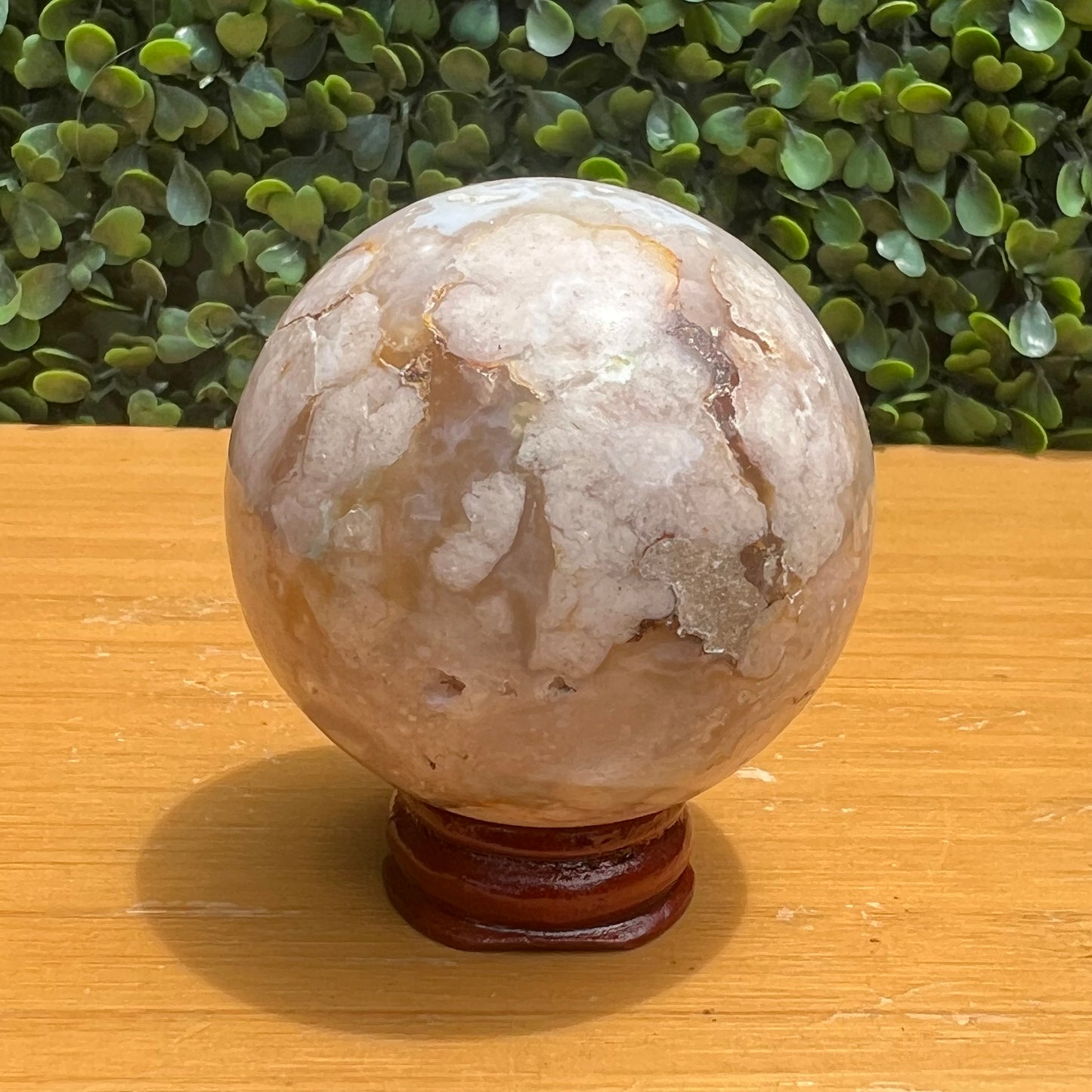 Flower Agate Sphere