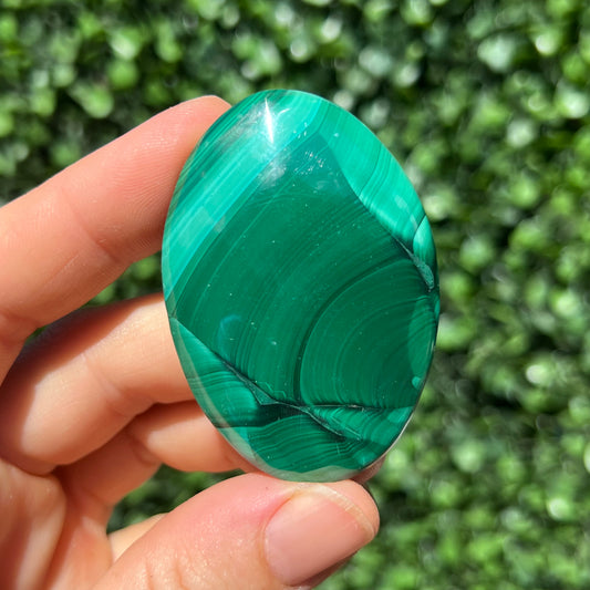 Malachite Palm Stone