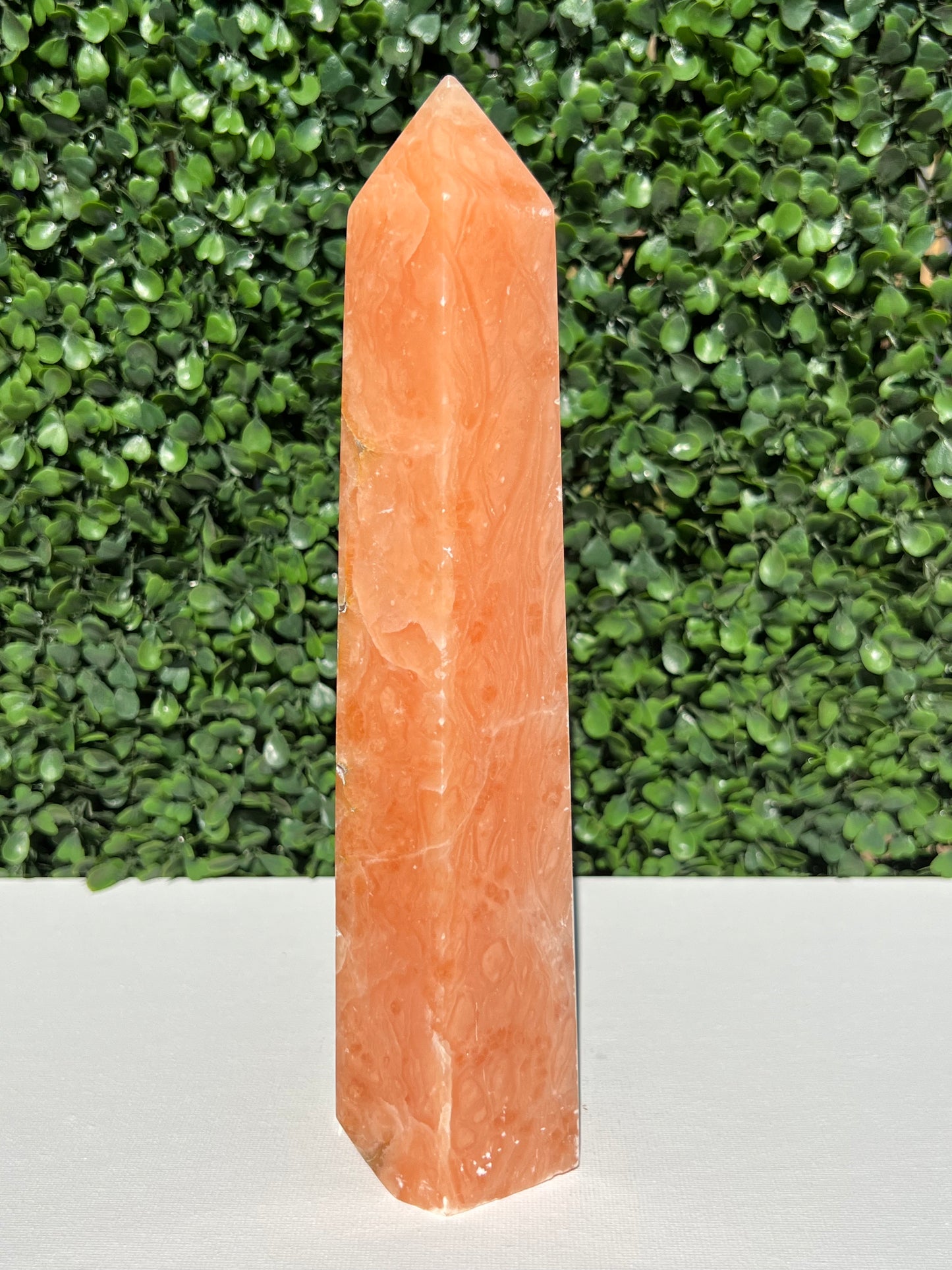 Tangerine Calcite Tower